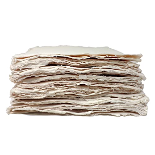 Indigo - Hadernpapier - handgeschöpft - 100 % Baumwolle - A4 - 35 Blatt von ARTWAY