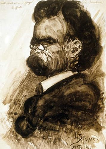 ARTXLXXBN Berühmte Gemälde Gemälde Fotodruck Malerei Poster Deutscher Philosoph und Dichter Gouache und Tinte aus China von Leon Spilliaert Modem-Grafik für Wohnzimmerdekoration 60x90cm von ARTXLXXBN