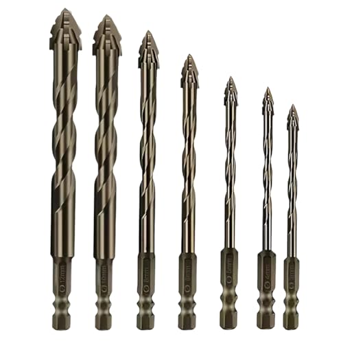 ARVALOLET 7PCS Vier-Flute Sawtooth Excentric Drill Bit Multifunktional mit vier Nutzhalmen, gezeigten exzentrischen Bohrern. ARVALOLET 7PCS Vier-Flute Sawtooth Excentric Drill Bit Multifunktional mit vier Nutzhalmen, gezeigten exzentrischen Bohrern. von ARVALOLET