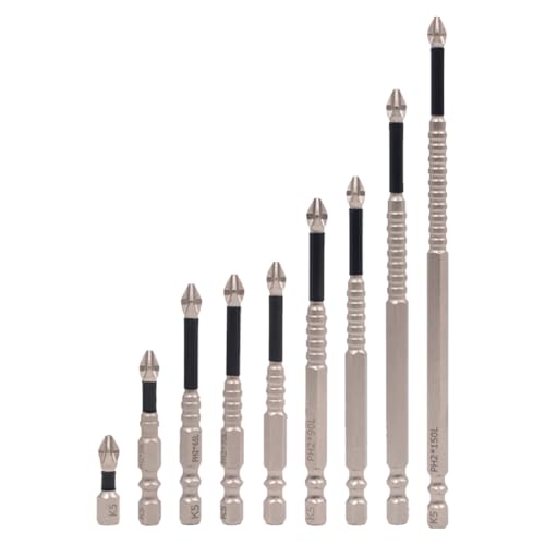 Magnetisches Bohrer-Set 6/9 Teile for Elektrowerkzeuge Rutschfest Hochleistungs Schraubendreher Zubehör von ARVALOLET