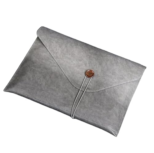 ARYU Business-Ledermappe A4 Dokumententasche mit Knopfleiste, wasserdicht, tragbarer Ticket-Organizer ARYU Business-Ledermappe A4 Dokumententasche mit Knopfleiste, wasserdicht, tragbarer Ticket-Organizer von ARYU