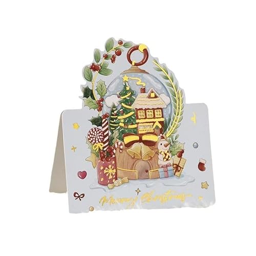 Weihnachtskarten kleine Weihnachtskarte 24 Stück Schöne Merry Christmas Cards Klappkarten Weihnachtskarten für Familie Freunde Kollegen von ARubyForest