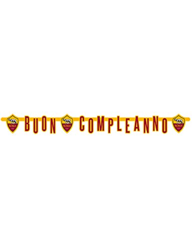 AS Roma Happy Birthday Girlande 6B120006 von Generique -