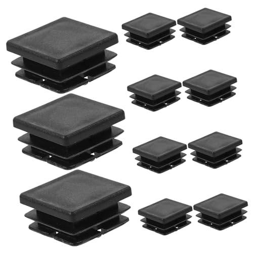 ASAKKURA 12 Stück Vierkantrohr Pad Stecker, Hardware Stecker, Rohrknopfschutz, Rohrkappen Endeinsatz Für Möbel, Kappen Für Möbelbeine, Gleit Kunststoff Endkappen, Kunststoff Locheinsätze, ASAKKURA 12 Stück Vierkantrohr Pad Stecker, Hardware Stecker, Rohrknopfschutz, Rohrkappen Endeinsatz Für Möbel, Kappen Für Möbelbeine, Gleit Kunststoff Endkappen, Kunststoff Locheinsätze, von ASAKKURA