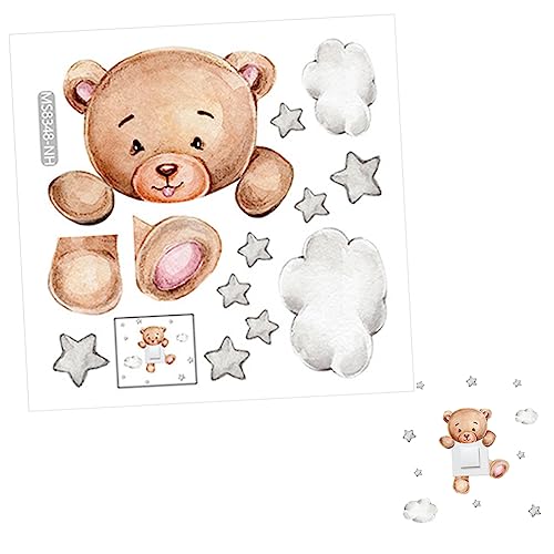 ASAKKURA 1satz Wandtattoo Bär Mit Sternen Und Wolken Süße Lichtschalter Aufkleber Für Kinderzimmer Deko Selbstklebend Zum Schutz Verschönerung Von Wänden ASAKKURA 1satz Wandtattoo Bär Mit Sternen Und Wolken Süße Lichtschalter Aufkleber Für Kinderzimmer Deko Selbstklebend Zum Schutz Verschönerung Von Wänden von ASAKKURA