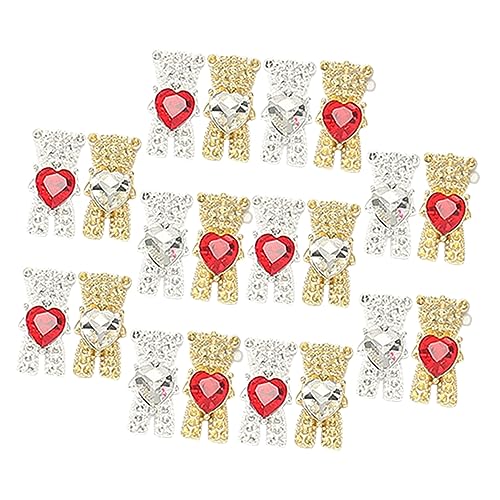 ASAKKURA 20 Stück Nagelbär Zubehör, Bären Anhänger, Bären Strasssteine Für Nägel, Nagel Strasssteine, Schönheits Maniküre Requisite, Bunte Nagel Strasssteine, Cartoon Nagel Anhänger, ASAKKURA 20 Stück Nagelbär Zubehör, Bären Anhänger, Bären Strasssteine Für Nägel, Nagel Strasssteine, Schönheits Maniküre Requisite, Bunte Nagel Strasssteine, Cartoon Nagel Anhänger, von ASAKKURA