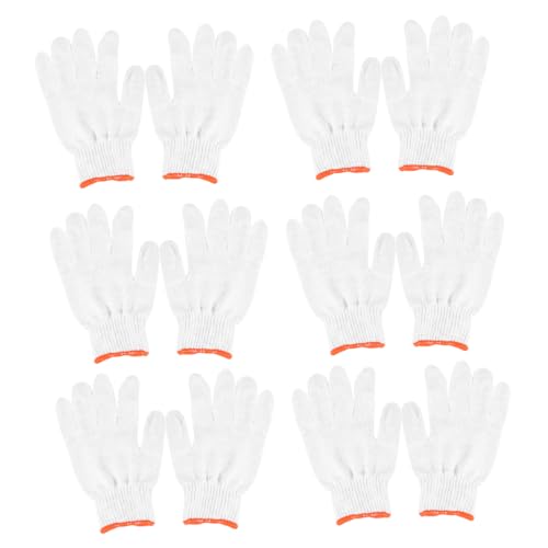 ASAKKURA 24Paare Baumwollgarn Handschuhe Rutschfeste und Schutzhandschuhe Hergestellt Hochwertigem Nylon für Industrielle Anwendungen Geruchsneutral und Schadstofffrei ASAKKURA 24Paare Baumwollgarn Handschuhe Rutschfeste und Schutzhandschuhe Hergestellt Hochwertigem Nylon für Industrielle Anwendungen Geruchsneutral und Schadstofffrei von ASAKKURA