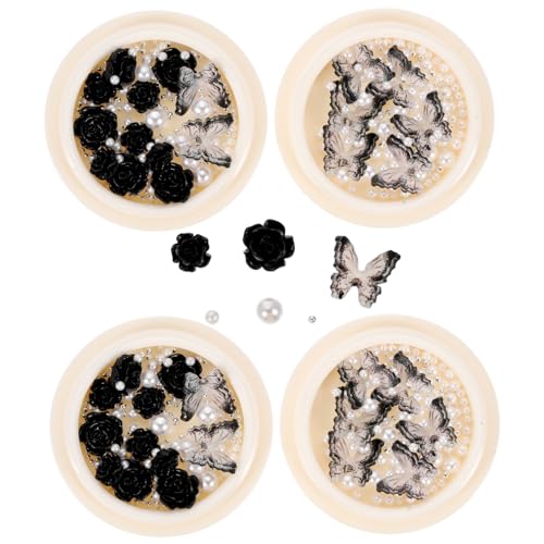 ASAKKURA 4 Schachteln Mit Dunklen Nageldiamanten, Nageljuwelen, Nagelanhänger, Maniküreanhänger, Kleiner Nagelschmuck, Nagelzubehör, Nagelschmuck, Nagelnieten, Maniküre DIY Anhänger, ASAKKURA 4 Schachteln Mit Dunklen Nageldiamanten, Nageljuwelen, Nagelanhänger, Maniküreanhänger, Kleiner Nagelschmuck, Nagelzubehör, Nagelschmuck, Nagelnieten, Maniküre DIY Anhänger, von ASAKKURA