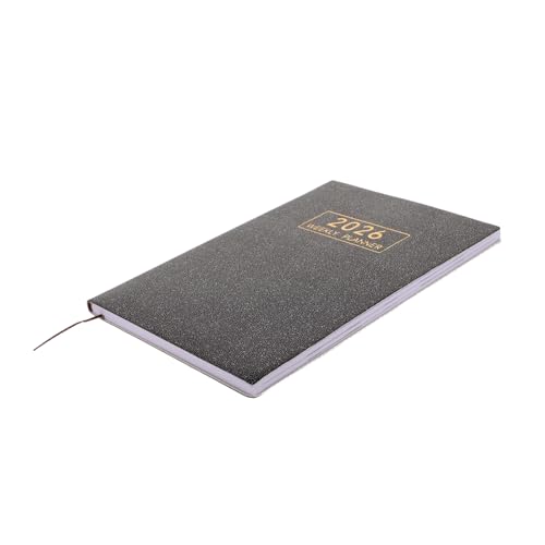 ASAKKURA Calendar PU Cover Holographischer Kalender Kleiner Wochenplaner für Tasche Schreibtisch Monats Organizer Notizbuch für Schule Büro Reisen von ASAKKURA