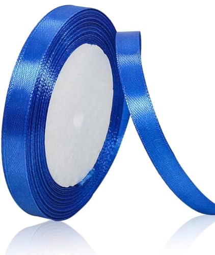 Geschenkband Blau 10 mm Breit,23 Meter Satinbänder Royalblau Stoff Schleifenband Kunsthandwerk, Kränze, Hochzeitsdekoration, Weihnachten, Haarbögen, Blumensträuße, Geburtstag und Geschenkverpackung Geschenkband Blau 10 mm Breit,23 Meter Satinbänder Royalblau Stoff Schleifenband Kunsthandwerk, Kränze, Hochzeitsdekoration, Weihnachten, Haarbögen, Blumensträuße, Geburtstag und Geschenkverpackung von ASALZBOAY