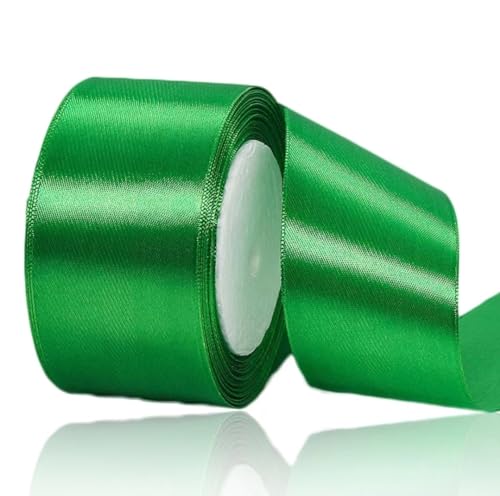 Geschenkband Grün 50 mm Breit,23 Meter Satinbänder Grün Stoff Schleifenband Kunsthandwerk, Kränze, Hochzeitsdekoration, Weihnachten, Haarbögen, Blumensträuße, Geburtstag und Geschenkverpackung Geschenkband Grün 50 mm Breit,23 Meter Satinbänder Grün Stoff Schleifenband Kunsthandwerk, Kränze, Hochzeitsdekoration, Weihnachten, Haarbögen, Blumensträuße, Geburtstag und Geschenkverpackung von ASALZBOAY