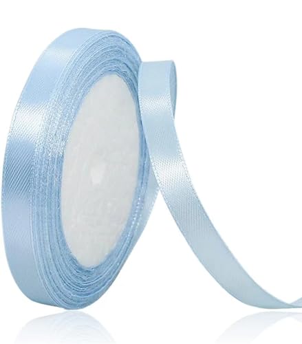 Geschenkband Hellblaues 10 mm Breit,23 Meter Satinbänder Hellblaues Stoff Schleifenband Kunsthandwerk,Hochzeitsdekoration, Weihnachten, Haarbögen, Blumensträuße, Geburtstag und Geschenkverpackung Geschenkband Hellblaues 10 mm Breit,23 Meter Satinbänder Hellblaues Stoff Schleifenband Kunsthandwerk,Hochzeitsdekoration, Weihnachten, Haarbögen, Blumensträuße, Geburtstag und Geschenkverpackung von ASALZBOAY