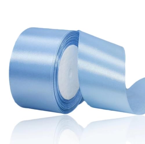 Geschenkband Hellblaues 50 mm Breit,23 Meter Satinbänder Hellblaues Stoff Schleifenband Kunsthandwerk,Hochzeitsdekoration, Weihnachten, Haarbögen, Blumensträuße, Geburtstag und Geschenkverpackung Geschenkband Hellblaues 50 mm Breit,23 Meter Satinbänder Hellblaues Stoff Schleifenband Kunsthandwerk,Hochzeitsdekoration, Weihnachten, Haarbögen, Blumensträuße, Geburtstag und Geschenkverpackung von ASALZBOAY