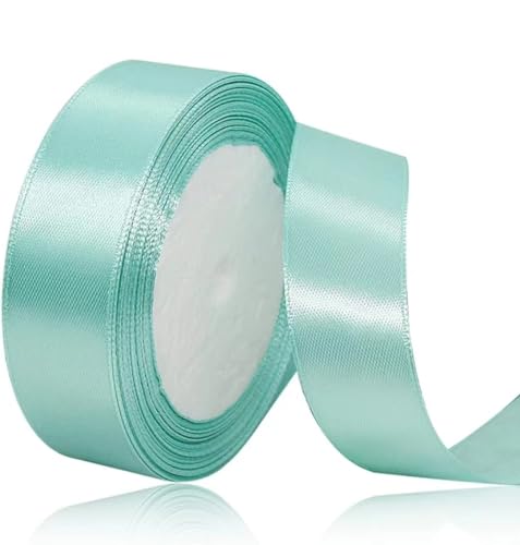 Geschenkband Minzgrün 20 mm Breit,23 Meter Satinbänder Minzgrün Stoff Schleifenband Kunsthandwerk,Hochzeitsdekoration, Weihnachten, Haarbögen, Blumensträuße, Geburtstag und Geschenkverpackung Geschenkband Minzgrün 20 mm Breit,23 Meter Satinbänder Minzgrün Stoff Schleifenband Kunsthandwerk,Hochzeitsdekoration, Weihnachten, Haarbögen, Blumensträuße, Geburtstag und Geschenkverpackung von ASALZBOAY