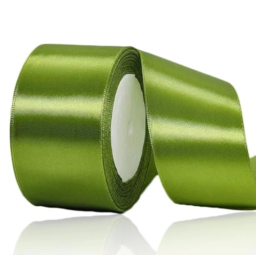 Geschenkband Olivgrün 50 mm Breit,23 Meter Satinbänder Olivgrün Stoff Schleifenband Kunsthandwerk,Hochzeitsdekoration, Weihnachten, Haarbögen, Blumensträuße, Geburtstag und Geschenkverpackung Geschenkband Olivgrün 50 mm Breit,23 Meter Satinbänder Olivgrün Stoff Schleifenband Kunsthandwerk,Hochzeitsdekoration, Weihnachten, Haarbögen, Blumensträuße, Geburtstag und Geschenkverpackung von ASALZBOAY