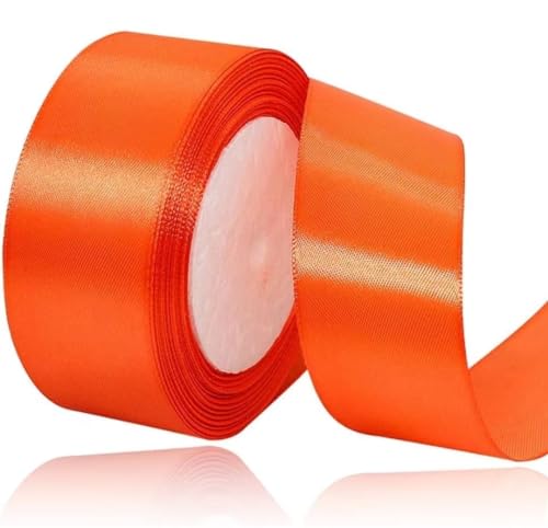 Geschenkband Orange 40 mm Breit,23 Meter Satinbänder Orange Stoff Schleifenband Kunsthandwerk, Kränze, Hochzeitsdekoration, Weihnachten, Haarbögen, Blumensträuße, Geburtstag und Geschenkverpackung Geschenkband Orange 40 mm Breit,23 Meter Satinbänder Orange Stoff Schleifenband Kunsthandwerk, Kränze, Hochzeitsdekoration, Weihnachten, Haarbögen, Blumensträuße, Geburtstag und Geschenkverpackung von ASALZBOAY