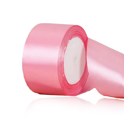Geschenkband Rosa 50 mm Breit,23 Meter Satinbänder Rosa Stoff Schleifenband Kunsthandwerk, Kränze, Hochzeitsdekoration, Weihnachten, Haarbögen, Blumensträuße, Geburtstag und Geschenkverpackung Geschenkband Rosa 50 mm Breit,23 Meter Satinbänder Rosa Stoff Schleifenband Kunsthandwerk, Kränze, Hochzeitsdekoration, Weihnachten, Haarbögen, Blumensträuße, Geburtstag und Geschenkverpackung von ASALZBOAY