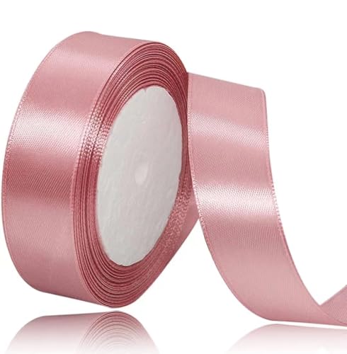 Geschenkband Roségold 20 mm Breit,23 Meter Satinbänder Rose Rosa Stoff Schleifenband Kunsthandwerk,Hochzeitsdekoration, Weihnachten, Haarbögen, Blumensträuße, Geburtstag und Geschenkverpackung Geschenkband Roségold 20 mm Breit,23 Meter Satinbänder Rose Rosa Stoff Schleifenband Kunsthandwerk,Hochzeitsdekoration, Weihnachten, Haarbögen, Blumensträuße, Geburtstag und Geschenkverpackung von ASALZBOAY
