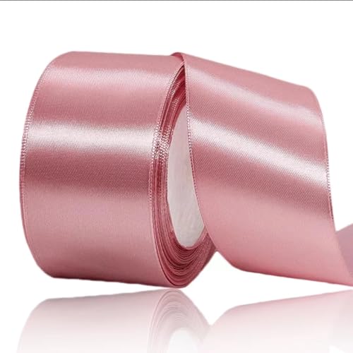 Geschenkband Roségold 50 mm Breit,23 Meter Satinbänder Rose Rosa Stoff Schleifenband Kunsthandwerk,Hochzeitsdekoration, Weihnachten, Haarbögen, Blumensträuße, Geburtstag und Geschenkverpackung Geschenkband Roségold 50 mm Breit,23 Meter Satinbänder Rose Rosa Stoff Schleifenband Kunsthandwerk,Hochzeitsdekoration, Weihnachten, Haarbögen, Blumensträuße, Geburtstag und Geschenkverpackung von ASALZBOAY