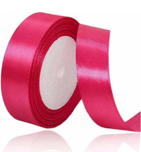 Geschenkband Rosenrot 25 mm Breit,23 Meter Satinbänder Rosenrot Stoff Schleifenband Kunsthandwerk,Hochzeitsdekoration, Weihnachten, Haarbögen, Blumensträuße, Geburtstag und Geschenkverpackung Geschenkband Rosenrot 25 mm Breit,23 Meter Satinbänder Rosenrot Stoff Schleifenband Kunsthandwerk,Hochzeitsdekoration, Weihnachten, Haarbögen, Blumensträuße, Geburtstag und Geschenkverpackung von ASALZBOAY