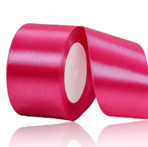 Geschenkband Rosenrot 50 mm Breit,23 Meter Satinbänder Rosenrot Stoff Schleifenband Kunsthandwerk,Hochzeitsdekoration, Weihnachten, Haarbögen, Blumensträuße, Geburtstag und Geschenkverpackung Geschenkband Rosenrot 50 mm Breit,23 Meter Satinbänder Rosenrot Stoff Schleifenband Kunsthandwerk,Hochzeitsdekoration, Weihnachten, Haarbögen, Blumensträuße, Geburtstag und Geschenkverpackung von ASALZBOAY