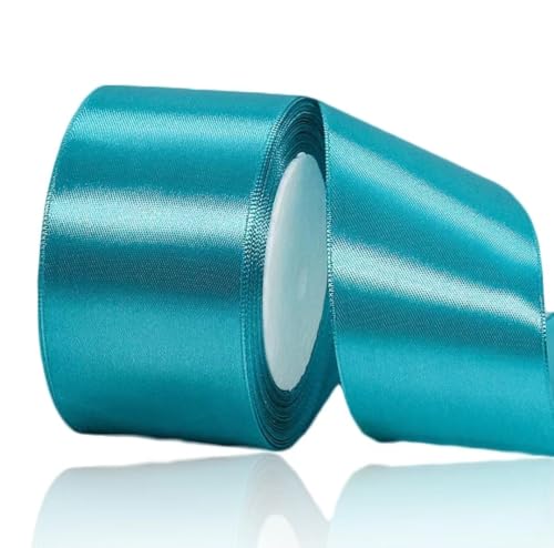 Geschenkband Türkisblaues 50 mm Breit,23 Meter Satinbänder Türkisblaues Stoff Schleifenband Kunsthandwerk,Hochzeitsdekoration, Weihnachten, Haarbögen, Blumensträuße, Geburtstag und Geschenkverpackung Geschenkband Türkisblaues 50 mm Breit,23 Meter Satinbänder Türkisblaues Stoff Schleifenband Kunsthandwerk,Hochzeitsdekoration, Weihnachten, Haarbögen, Blumensträuße, Geburtstag und Geschenkverpackung von ASALZBOAY