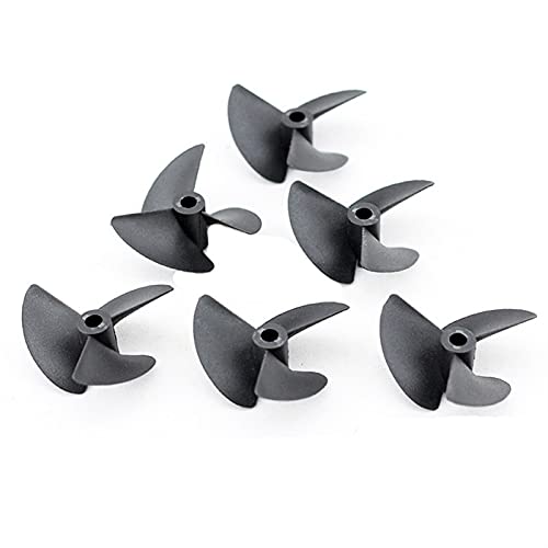 ASDGH Modellschiffpropeller, 10 stücke RC Boot 3-Klinge Nylon Propeller for DIY Modell Spielzeug Handgemachte Welle Loch 4mm/4,76mm Paddel Durchmesser 36/47/52/55/57mm Prop (Size : 4.76 * 57mm 1) von ASDGH