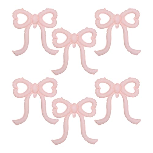 ASDIIT Rosa Schleife Luftballons, Herz Schleife Luftballons Verlobung Party Geburtstag Dekorationen für Frauen, Rosa Schleife Geburtstag Dekorationen Mädchen Baby Shower ASDIIT Rosa Schleife Luftballons, Herz Schleife Luftballons Verlobung Party Geburtstag Dekorationen für Frauen, Rosa Schleife Geburtstag Dekorationen Mädchen Baby Shower von ASDIIT