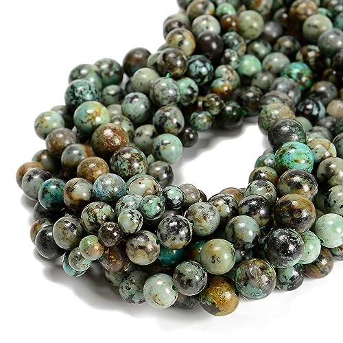 38 Stück afrikanische Türkisperlen, 10 mm, Naturstein, rund, echter Edelstein, für DIY-Armbänder, Schmuckschnüre 38 Stück afrikanische Türkisperlen, 10 mm, Naturstein, rund, echter Edelstein, für DIY-Armbänder, Schmuckschnüre von ASDJHFABKY
