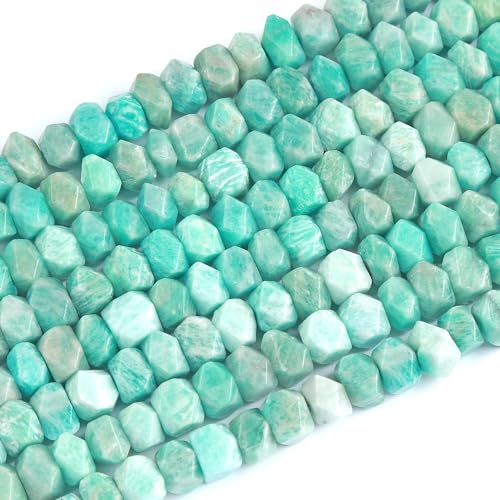 6 x 11 mm, 25 Stück natürliche blaue Amazonit-Steine, unregelmäßig, speziell geschliffen, lose Perlen für Schmuck, DIY, Armband, 19,1 cm 6 x 11 mm, 25 Stück natürliche blaue Amazonit-Steine, unregelmäßig, speziell geschliffen, lose Perlen für Schmuck, DIY, Armband, 19,1 cm von ASDJHFABKY