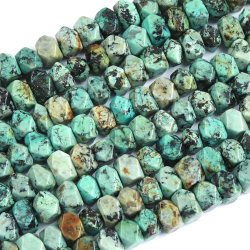 6 x 11 mm, 50 Stück natürlicher afrikanischer Türkisstein, unregelmäßig, speziell geschliffen, lose Perlen für Schmuck, DIY, Armband, 38,1 cm 6 x 11 mm, 50 Stück natürlicher afrikanischer Türkisstein, unregelmäßig, speziell geschliffen, lose Perlen für Schmuck, DIY, Armband, 38,1 cm von ASDJHFABKY