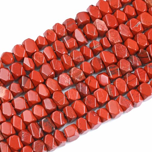 6 x 11 mm, 50 Stück natürlicher chinesischer roter Jaspis, unregelmäßig, speziell geschliffene Steinperlen, lose Perlen für Schmuck, DIY, Armband, 38,1 cm 6 x 11 mm, 50 Stück natürlicher chinesischer roter Jaspis, unregelmäßig, speziell geschliffene Steinperlen, lose Perlen für Schmuck, DIY, Armband, 38,1 cm von ASDJHFABKY
