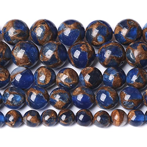 Cloisonne Bastelperlen, 6 mm, 61 Stück, dunkelblau, rund, für Schmuckherstellung, DIY-Armbänder Cloisonne Bastelperlen, 6 mm, 61 Stück, dunkelblau, rund, für Schmuckherstellung, DIY-Armbänder von ASDJHFABKY