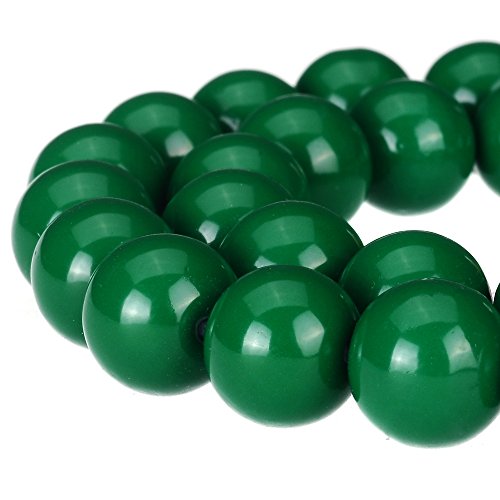 Druk tschechische Glasperlen, rund, undurchsichtig, bemalt, für Schmuckherstellung, Grün, 10 mm Druk tschechische Glasperlen, rund, undurchsichtig, bemalt, für Schmuckherstellung, Grün, 10 mm von ASDJHFABKY