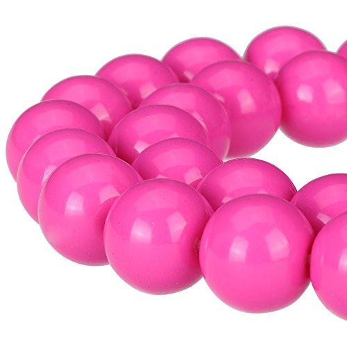 Druk tschechische Glasperlen, rund, undurchsichtig, bemalt, für Schmuckherstellung, Rosa, 12 mm Druk tschechische Glasperlen, rund, undurchsichtig, bemalt, für Schmuckherstellung, Rosa, 12 mm von ASDJHFABKY
