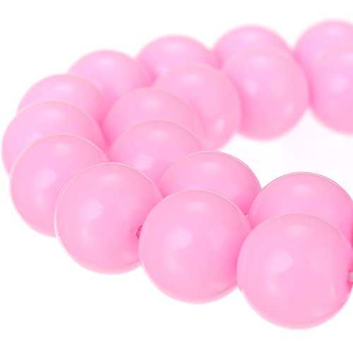 Druk tschechische Glasperlen, rund, undurchsichtig, bemalt, für Schmuckherstellung, Rosa, 4 mm Druk tschechische Glasperlen, rund, undurchsichtig, bemalt, für Schmuckherstellung, Rosa, 4 mm von ASDJHFABKY