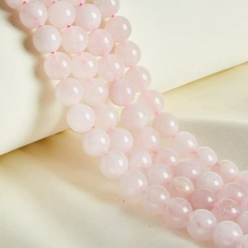 Natürliche Rosenquarz-Perlen, rund, lose Perlen für Schmuckherstellung, 8 mm, 45 Stück Natürliche Rosenquarz-Perlen, rund, lose Perlen für Schmuckherstellung, 8 mm, 45 Stück von ASDJHFABKY