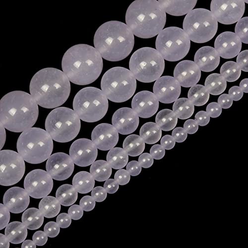Natursteinperlen, 10 mm, violetter Chalcedon, rund, lose Edelsteine, Energieheilperlen für Armband, Halskette, Ohrringe, Schmuckherstellung, Handarbeit, DIY-Armband, Strang (10 mm, 38 Stück, Violett) Natursteinperlen, 10 mm, violetter Chalcedon, rund, lose Edelsteine, Energieheilperlen für Armband, Halskette, Ohrringe, Schmuckherstellung, Handarbeit, DIY-Armband, Strang (10 mm, 38 Stück, Violett) von ASDJHFABKY