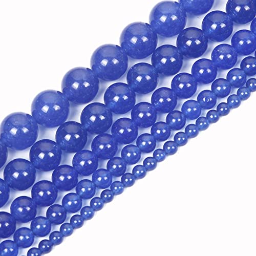 Natursteinperlen, 4 mm, dunkelblauer Chalcedon, rund, lose Edelsteine, Energieheilperlen für Armband, Halskette, Ohrringe, Schmuckherstellung, Handarbeit, DIY-Armband, Strang (4 mm, 90 Stück Natursteinperlen, 4 mm, dunkelblauer Chalcedon, rund, lose Edelsteine, Energieheilperlen für Armband, Halskette, Ohrringe, Schmuckherstellung, Handarbeit, DIY-Armband, Strang (4 mm, 90 Stück von ASDJHFABKY