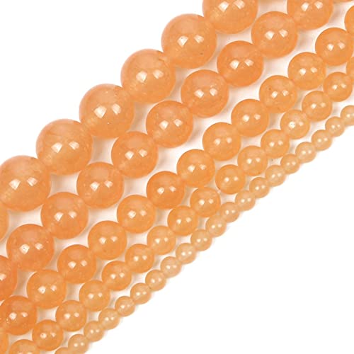Natursteinperlen, 4 mm, hellorange, Chalcedon, rund, lose Edelstein-Energieheilperlen für Armband, Halskette, Ohrringe, Schmuckherstellung, Handarbeit, DIY-Armband, Strang (4 mm, 90 Stück, Hellorange) Natursteinperlen, 4 mm, hellorange, Chalcedon, rund, lose Edelstein-Energieheilperlen für Armband, Halskette, Ohrringe, Schmuckherstellung, Handarbeit, DIY-Armband, Strang (4 mm, 90 Stück, Hellorange) von ASDJHFABKY