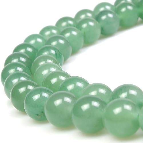 Natursteinperlen, grüner Aventurin, rund, lose Perlen für Schmuckherstellung, DIY, Armband, Halskette (12 mm) von ASDJHFABKY