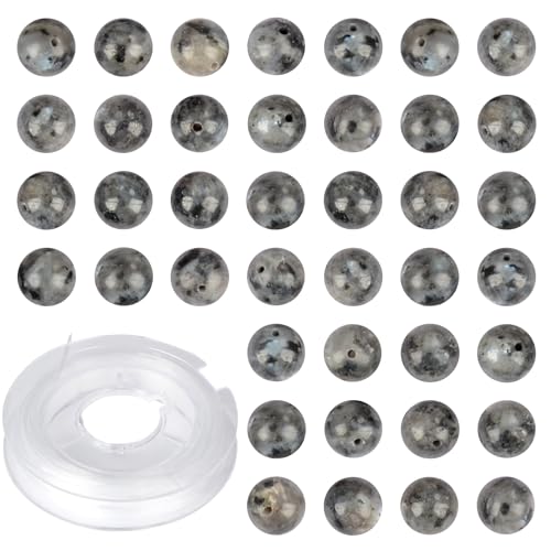Natursteinperlen, schwarzer Larvikit, rund, echter Stein, lose Edelsteine, Lochgröße 1 mm, DIY-Charm, glatte Perlen für Armbänder, Halsketten, Ohrringe, 6 mm, 200 Stück (schwarzer Larvikit, 6 mm) Natursteinperlen, schwarzer Larvikit, rund, echter Stein, lose Edelsteine, Lochgröße 1 mm, DIY-Charm, glatte Perlen für Armbänder, Halsketten, Ohrringe, 6 mm, 200 Stück (schwarzer Larvikit, 6 mm) von ASDJHFABKY