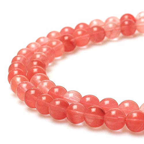 Steinperlen, rosa, Kristall, rund, lose Perlen für Schmuckherstellung, DIY, Armband, Halskette (10 mm) von ASDJHFABKY