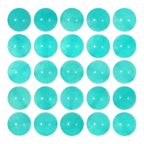 Türkisfarbene Natursteinperlen, 6 mm, rund, lose Chalcedon-Perlen für Schmuckherstellung, DIY, ca. 62 Stück Türkisfarbene Natursteinperlen, 6 mm, rund, lose Chalcedon-Perlen für Schmuckherstellung, DIY, ca. 62 Stück von ASDJHFABKY