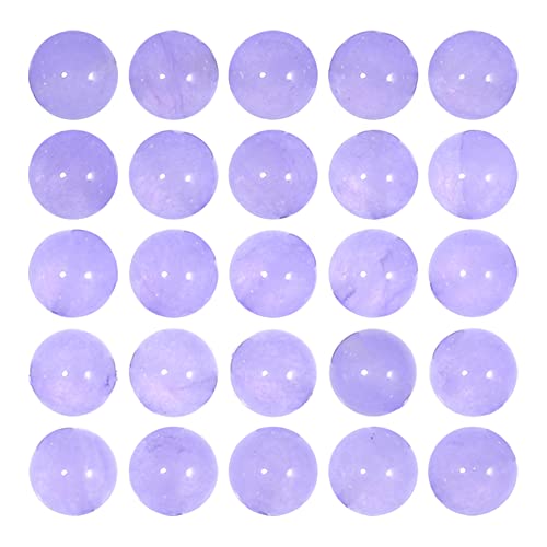 Violette Natursteinperlen, 6 mm, rund, lose Chalcedon-Perlen für Schmuckherstellung, DIY, ca. 62 Stück Violette Natursteinperlen, 6 mm, rund, lose Chalcedon-Perlen für Schmuckherstellung, DIY, ca. 62 Stück von ASDJHFABKY