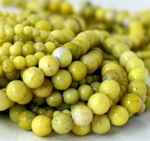 Zitronen-Jade-Perlen für Schmuckherstellung, 8 mm, gelbe Zitrone, Jade, Edelsteine, lose Steinperlen, 108 Stück Zitronen-Jade-Perlen für Schmuckherstellung, 8 mm, gelbe Zitrone, Jade, Edelsteine, lose Steinperlen, 108 Stück von ASDJHFABKY
