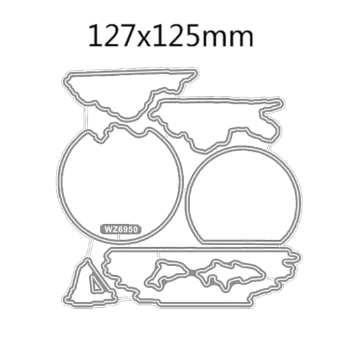 2024 Neue Metall Schneiden Sterben Und Stempel Set Blumenmuster Für DIY Geburtstage Scrapbooking Kunst Handwerk Glückwunschkarte (T6950-Stempel und Stanzformen Set) von ASDNJYKNA