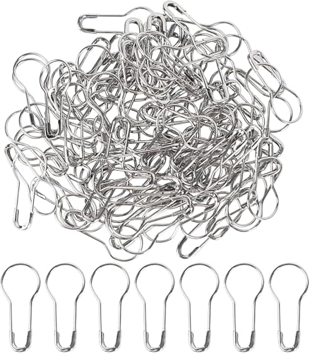 200 Stück 22 mm Kleidung Tag Pins Metall Kürbis Sicherheitsnadeln Birne Pin Kalebasse Pin Perlennadel für DIY Handwerk Wohnaccessoires (Silber) von ASEANAO