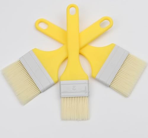 3er-Pack Premium-Pinsel, hochwertige synthetische Borsten, Malpinsel-Set, ideal für Profis und Hausbesitzer (Kunststoffgriff) von ASEANAO