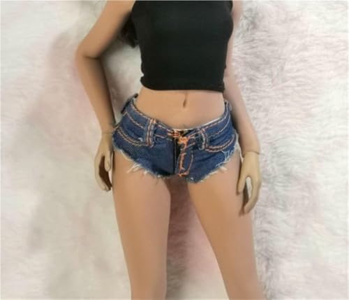 ASEDRFY 1/6 Maßstab für Damen, Figurenpuppe, Kleidung, lässige Denim-Shorts, Jeans, Shorts für 30,5 cm große Soldaten-Actionfigur-Puppe ASEDRFY 1/6 Maßstab für Damen, Figurenpuppe, Kleidung, lässige Denim-Shorts, Jeans, Shorts für 30,5 cm große Soldaten-Actionfigur-Puppe von ASEDRFY